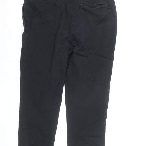 Lauren Ralph Lauren Women's Black Cotton Chino Trousers Size 12