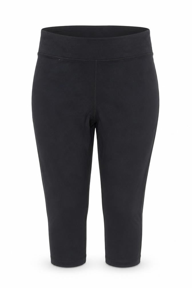 Crane Womens Black Capri Leggings XL Slim Fit Activewear