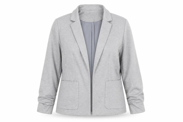 Miss Selfridge Women's Grey Size 14 Tailored Jersey Blazer