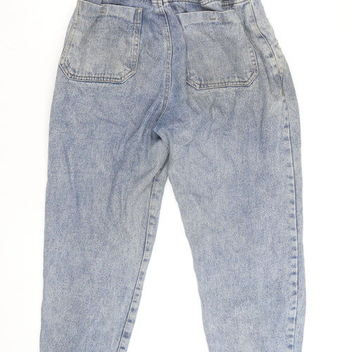 Savida Women’s Blue High Rise Paperbag Relaxed Fit Jeans Size 10