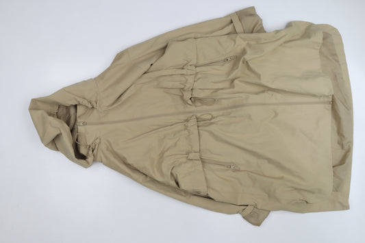 Tu Women’s Beige Hooded Parka Coat Size 20 Lightweight Long Jacket