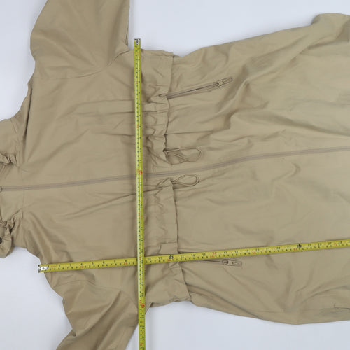 Tu Women’s Beige Hooded Parka Coat Size 20 Lightweight Long Jacket