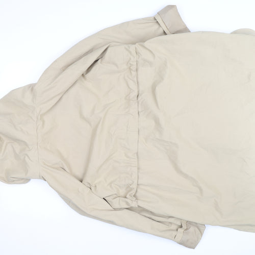 Tu Women’s Beige Hooded Parka Coat Size 20 Lightweight Long Jacket
