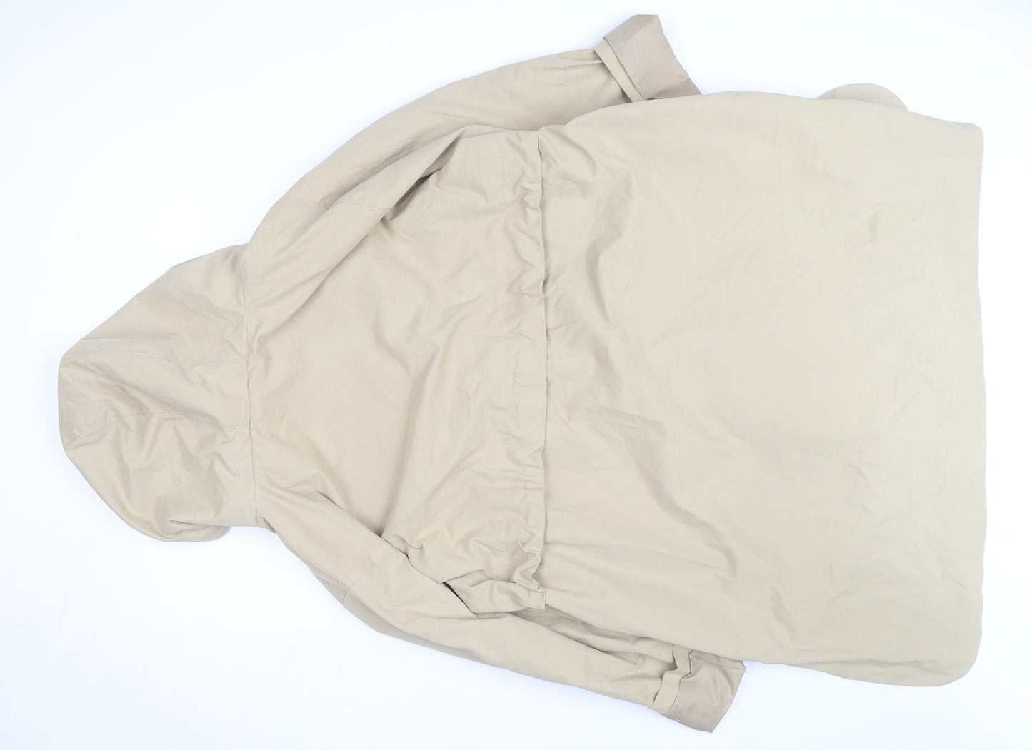 Tu Women’s Beige Hooded Parka Coat Size 20 Lightweight Long Jacket