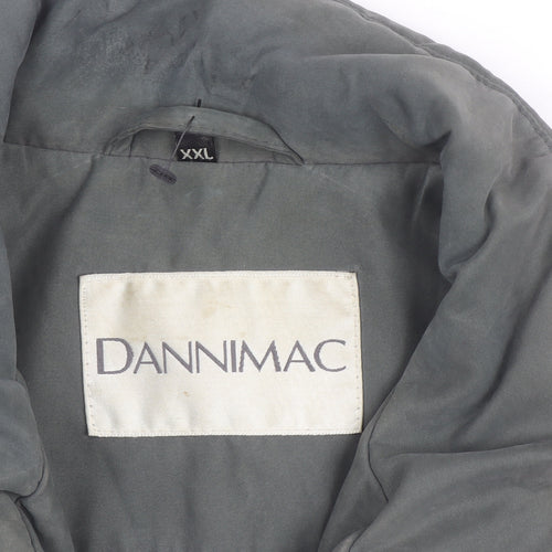 Dannimac Men's Grey 2XL Water Resistant Rain Coat Jacket