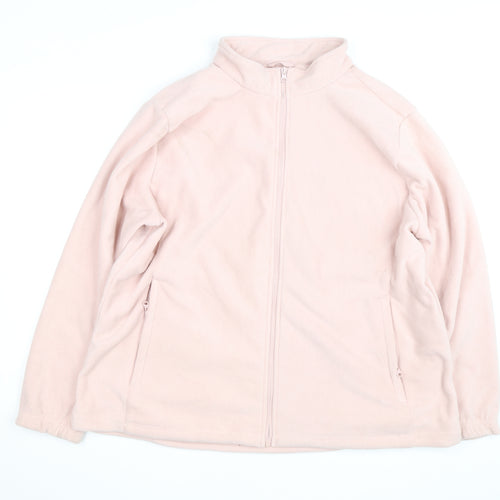 Outdoor Ventures Women’s Pink 3XL Fleece Full Zip Jacket