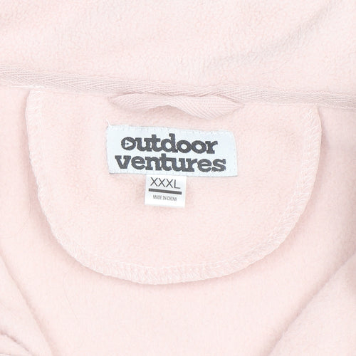 Outdoor Ventures Women’s Pink 3XL Fleece Full Zip Jacket