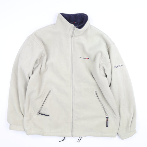 Trespass Men's Beige Fleece Technical Full Zip Jacket Size L