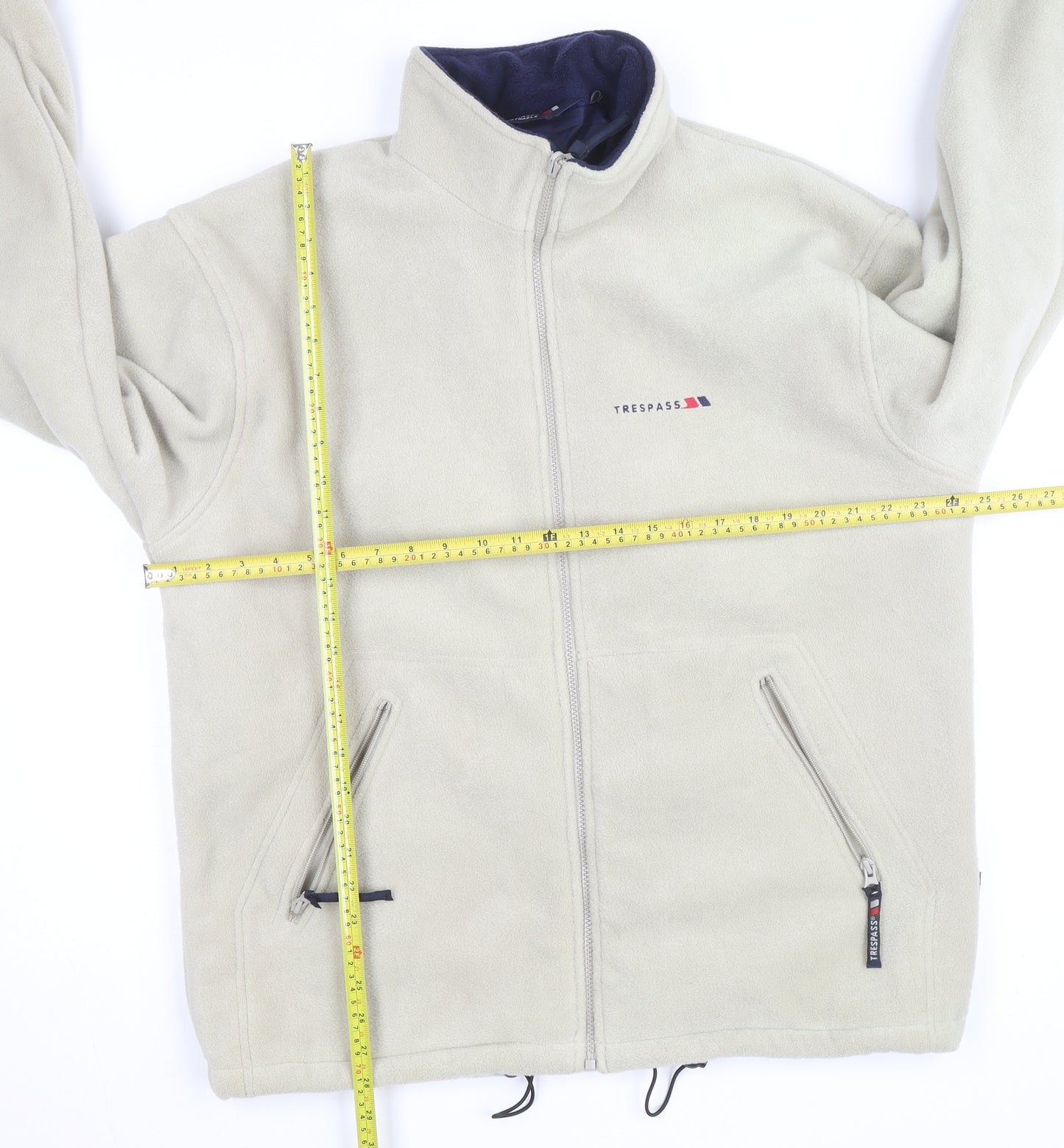 Trespass Men's Beige Fleece Technical Full Zip Jacket Size L