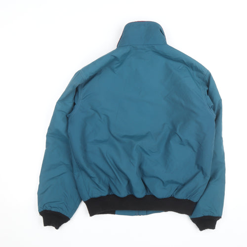 L.L.Bean Womens Blue Warm-Up Nylon Fleece-Lined Windproof Jacket Size S