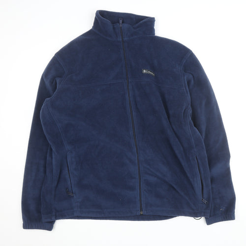Columbia Men's Blue 2XL Fleece Full Zip Basic Jacket