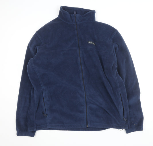 Columbia Men's Blue 2XL Fleece Full Zip Basic Jacket