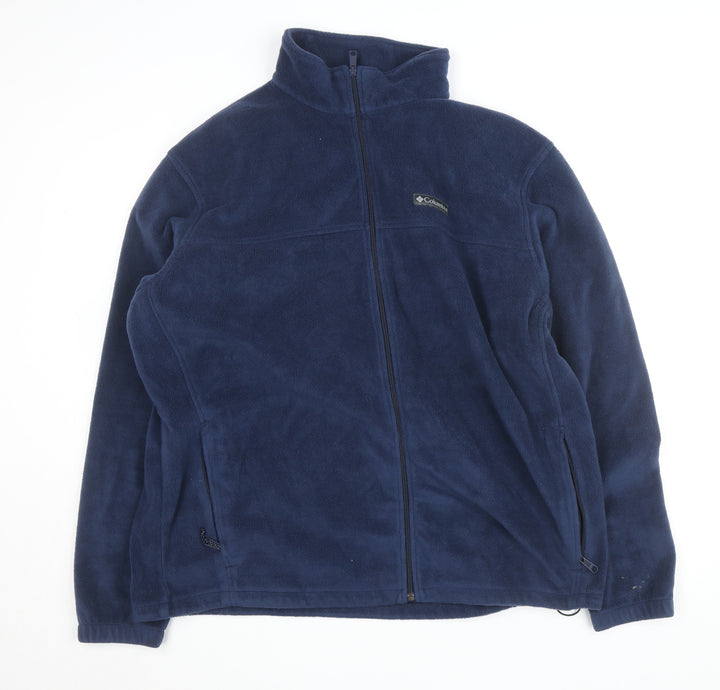 Columbia Men's Blue 2XL Fleece Full Zip Basic Jacket
