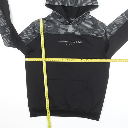 Avant Garde Paris Boys Black Camo Pullover Hoodie 11-12 Years