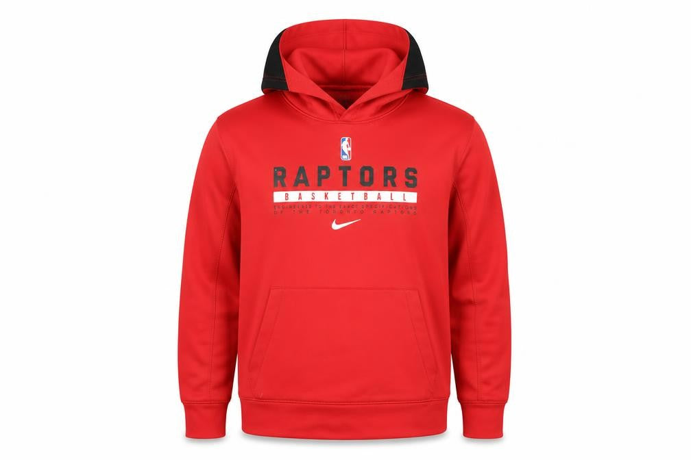 Nike NBA Raptors Boys Red Dri-FIT Pullover Hoodie Size M 137-147cm