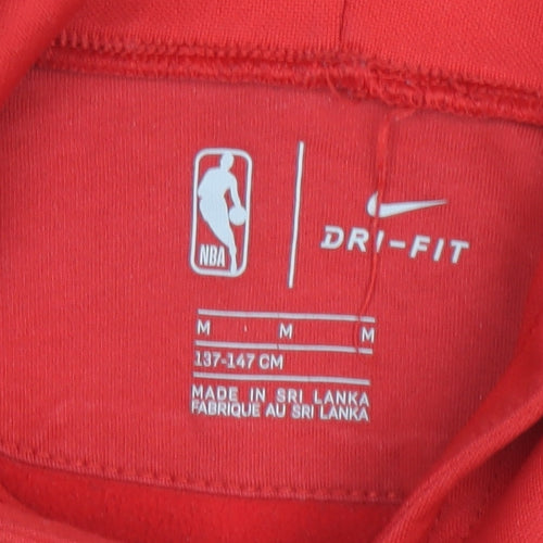 Nike NBA Raptors Boys Red Dri-FIT Pullover Hoodie Size M 137-147cm