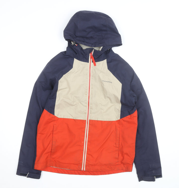 Craghoppers Teens Multicoloured Waterproof Hooded Rain Jacket Size 164