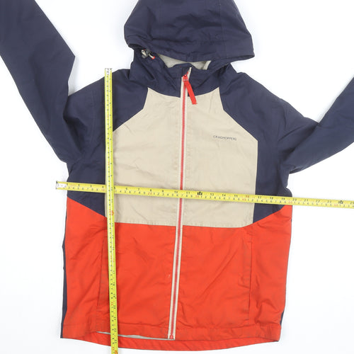 Craghoppers Teens Multicoloured Waterproof Hooded Rain Jacket Size 164