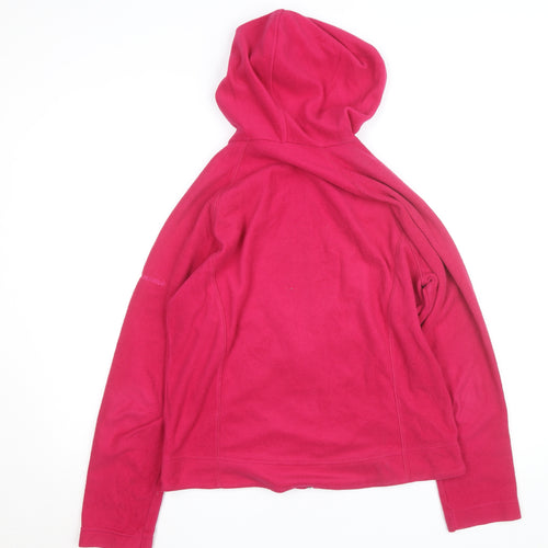 F.lli Campagnolo Women's Pink Hooded Fleece Jacket Size 16