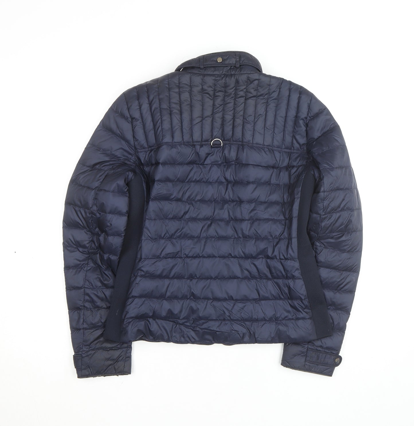 Zara Women Blue Quilted Puffer Jacket Size 12 Lightweight