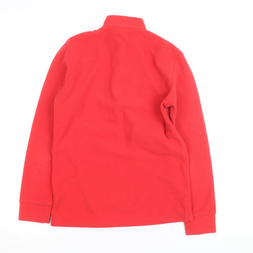 Odlo Red Fleece 1/2 Zip Activewear Jacket Womens 12 Teen