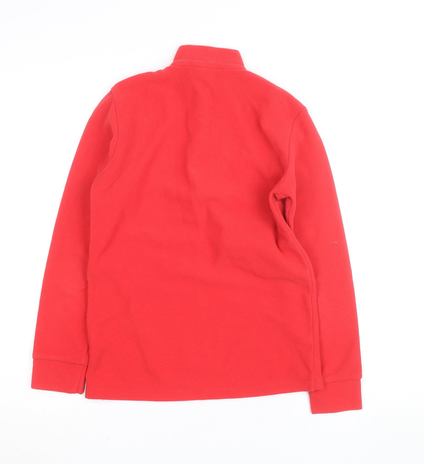 Odlo Red Fleece 1/2 Zip Activewear Jacket Womens 12 Teen