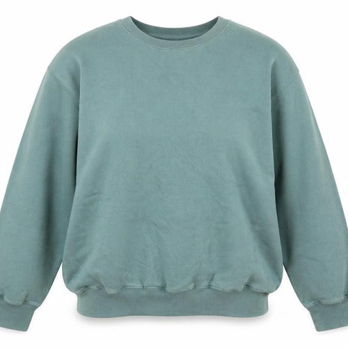Hollister Womens Green Pullover Sweatshirt Medium Crew Neck Casual