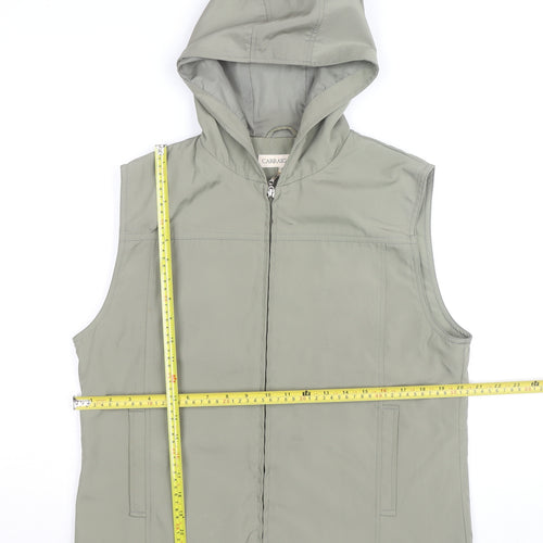 Carraig Donn Women’s Green Hooded Full Zip Waistcoat Size M
