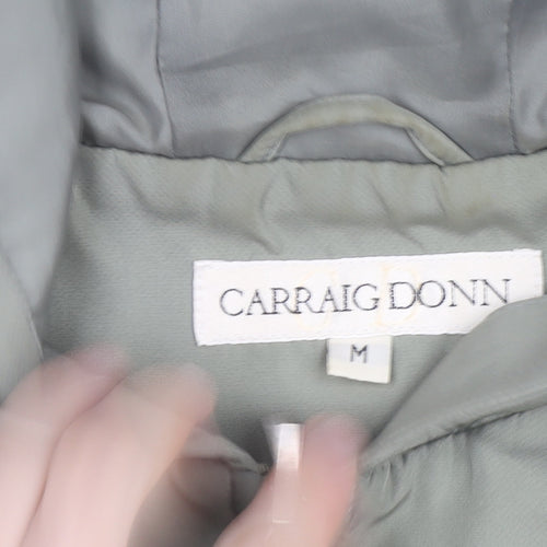 Carraig Donn Women’s Green Hooded Full Zip Waistcoat Size M