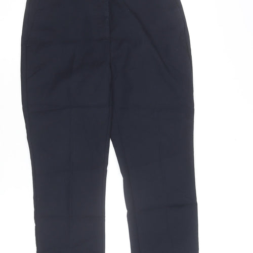 ZARA Women's Black Slim Fit Stretch Trousers Size 14