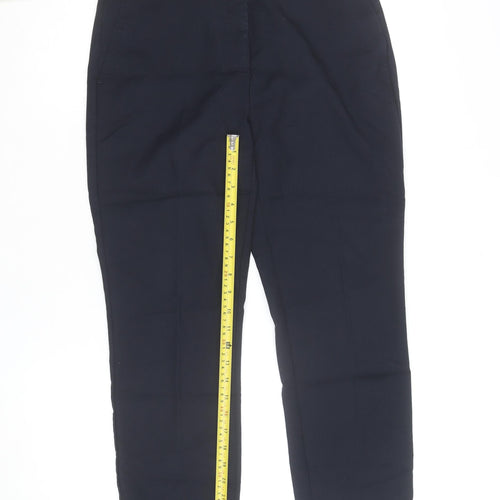 ZARA Women's Black Slim Fit Stretch Trousers Size 14