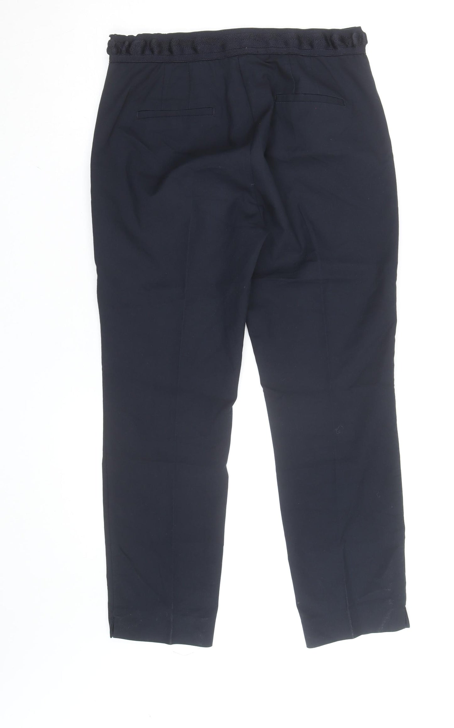ZARA Women's Black Slim Fit Stretch Trousers Size 14