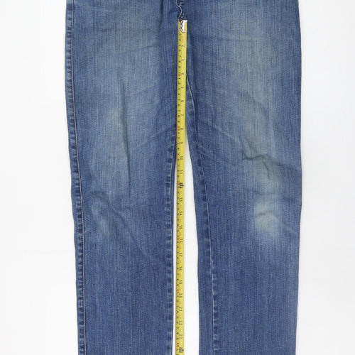 Benetti Men's Blue Light Wash Straight Fit Stretch Denim Jeans 34R