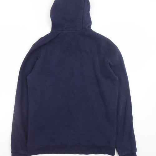 MP Mens Blue Pullover Hoodie Size S Regular Fit Fleece Sweatshirt