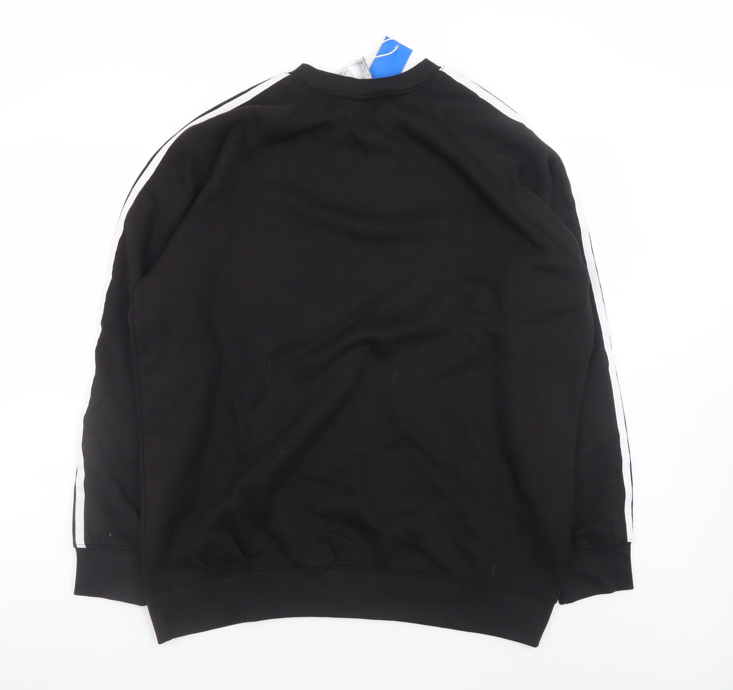 Adidas Men's Black XL Pullover Sweatshirt Crew Neck 3-Stripes