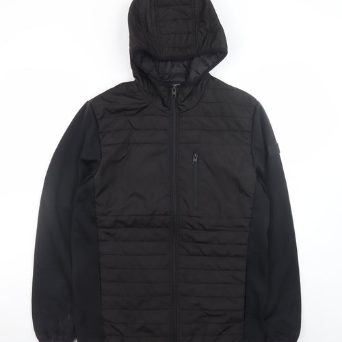 Jack & Jones Men's Black M Hooded Puffer Jacket