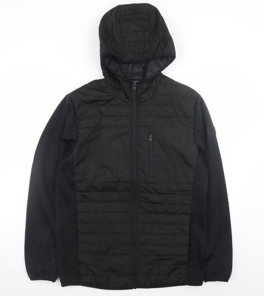 Jack & Jones Men's Black M Hooded Puffer Jacket