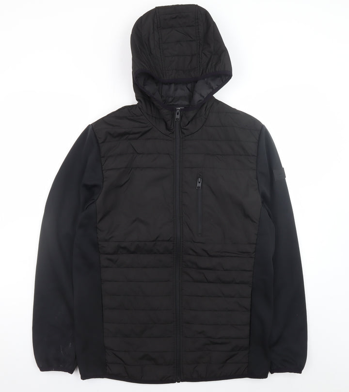 Jack & Jones Men's Black M Hooded Puffer Jacket