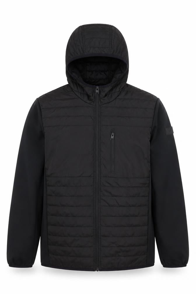 Jack & Jones Men's Black M Hooded Puffer Jacket