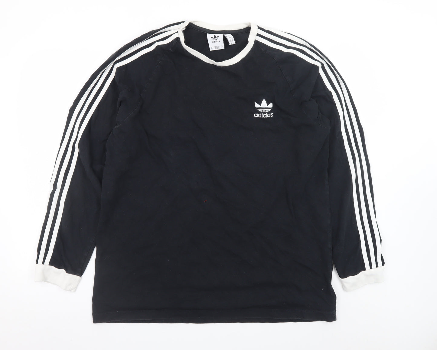 Adidas Men's Black Long Sleeve Sports T-Shirt XL
