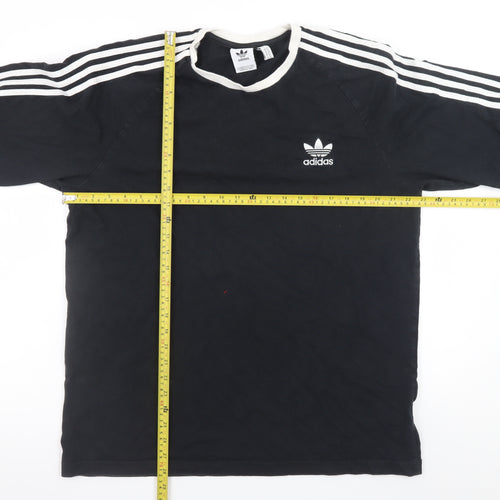 Adidas Men's Black Long Sleeve Sports T-Shirt XL