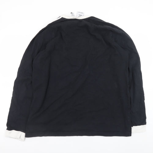 Adidas Men's Black Long Sleeve Sports T-Shirt XL