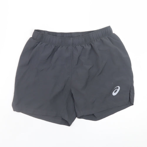 ASICS Womens Black Small Athletic Running Shorts Lightweight