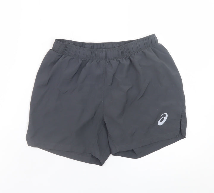 ASICS Womens Black Small Athletic Running Shorts Lightweight