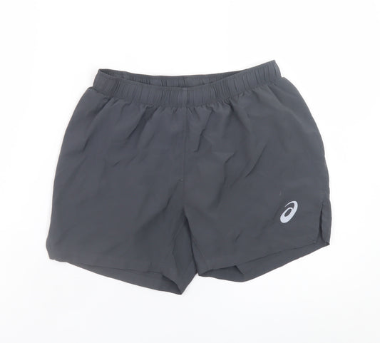 ASICS Womens Black Small Athletic Running Shorts Lightweight
