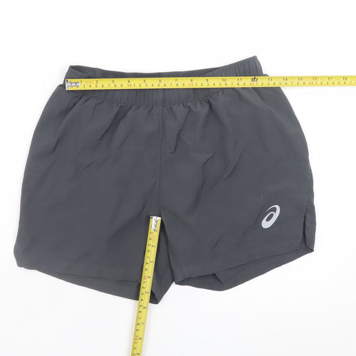 ASICS Womens Black Small Athletic Running Shorts Lightweight