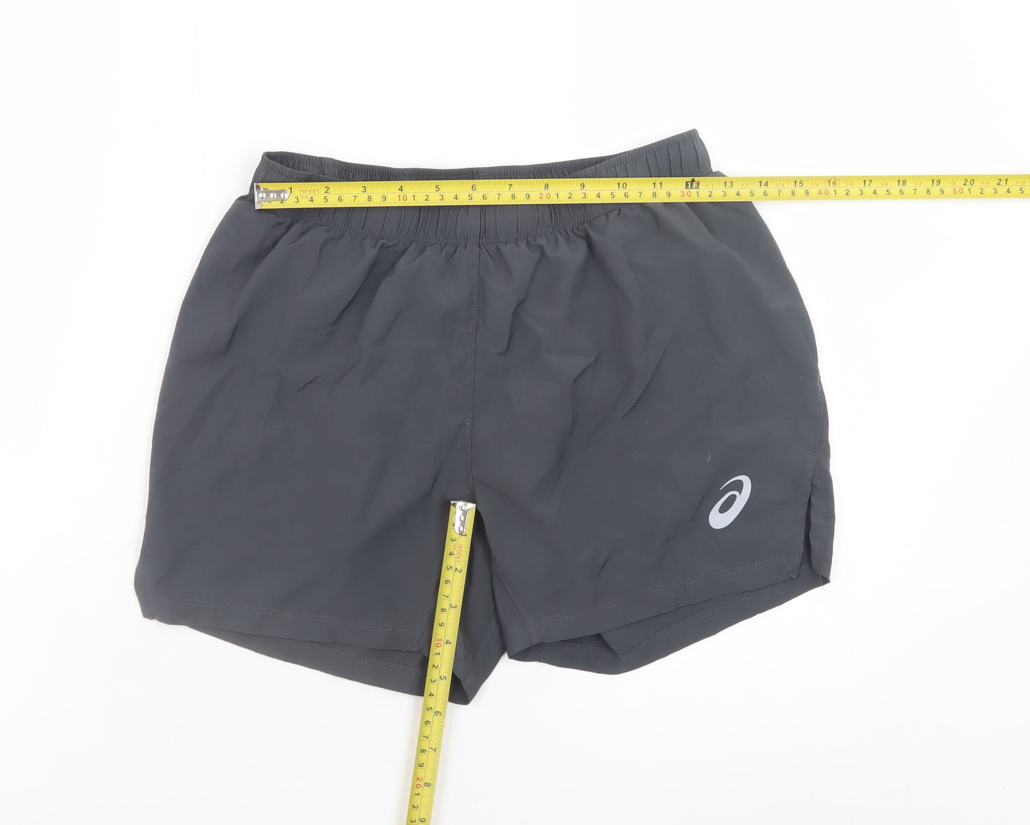 ASICS Womens Black Small Athletic Running Shorts Lightweight