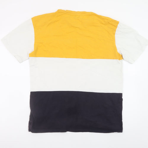 Topman Men's Multicoloured 'Ninetytwo' Crew Neck Cotton T-Shirt Size M