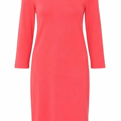GAP Women Pink Knee Length Bodycon Dress M 3/4 Sleeve Cotton Blend