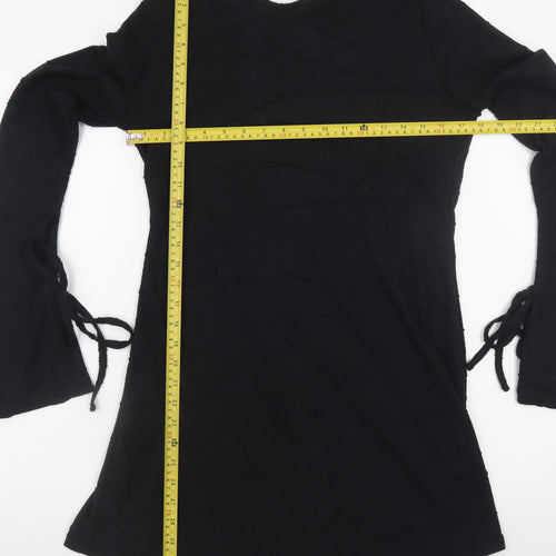 PrettyLittleThing Women’s Black Size 12 Long Sleeve Bodycon Dress